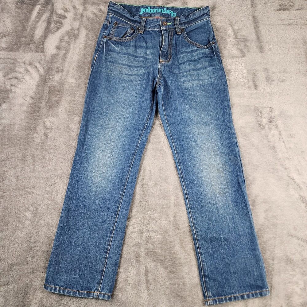 Johnnie B Boden Womens Juniors 26 Reg Denim Straight Leg Adjustable Waist Jeans